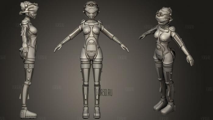 Female Armor Suit Kitbash 04